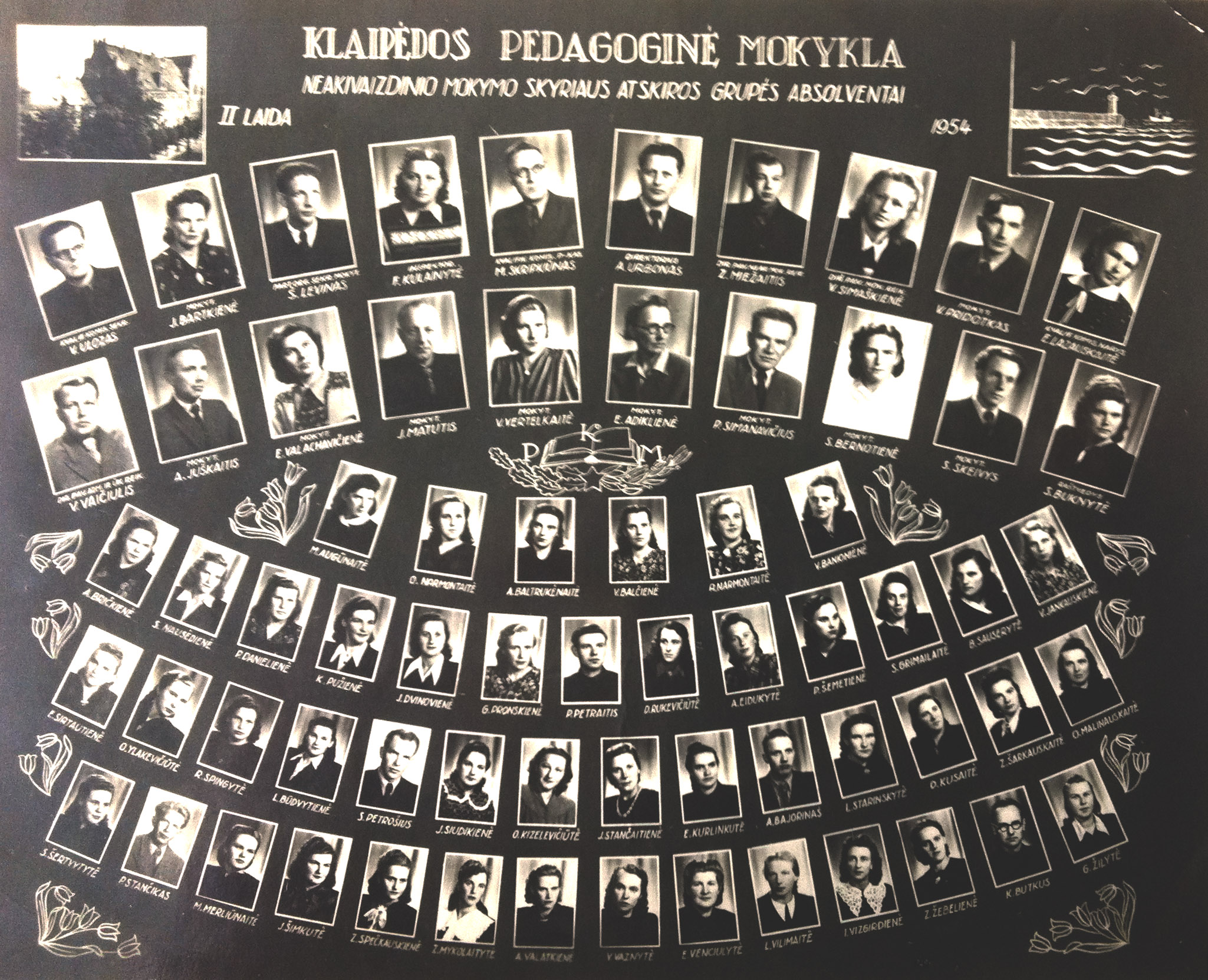 Klaipėdos pedagoginė mokykla II laida 1954 m