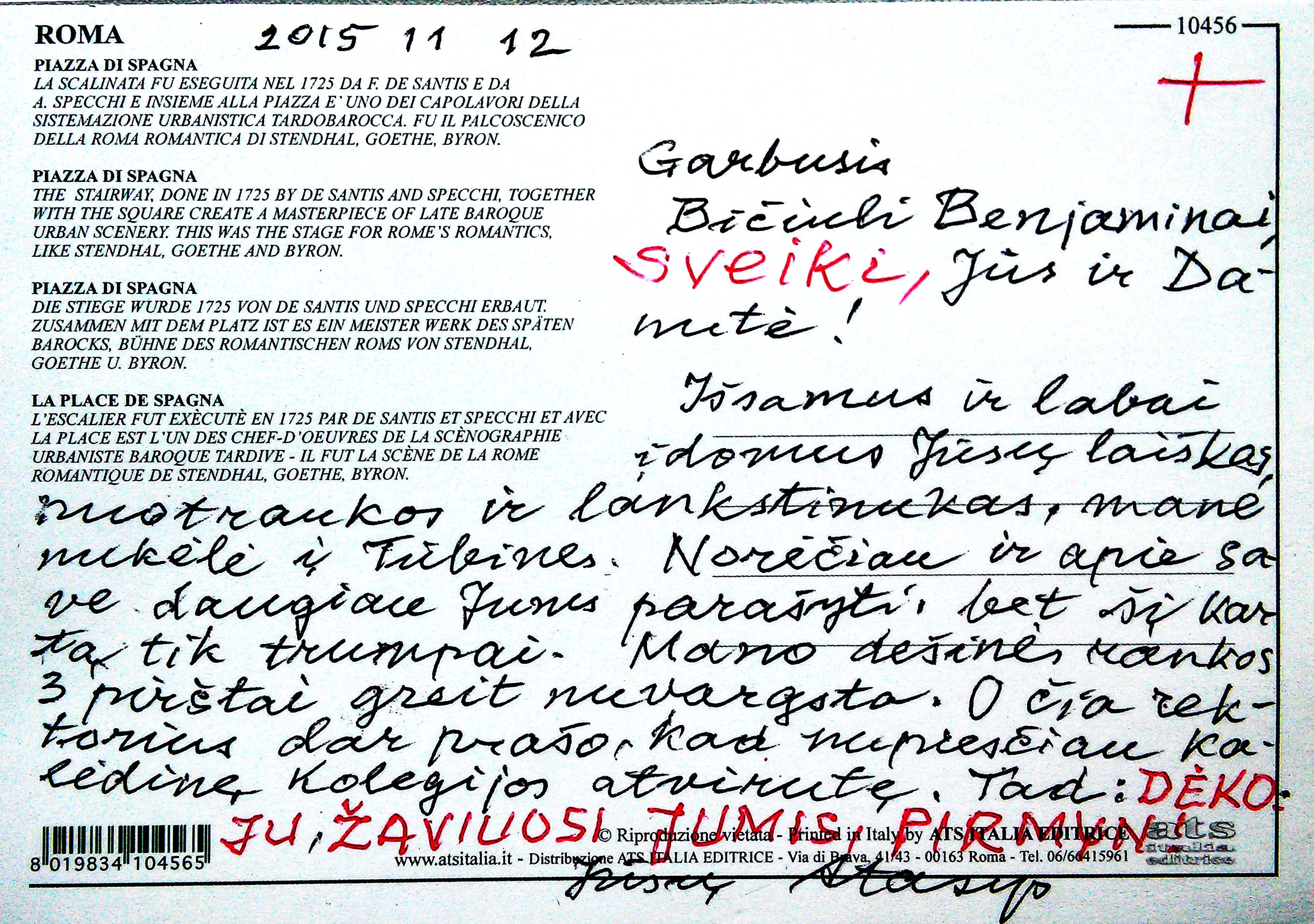 Prelato_St._Žilio_atvirukas_su_palinkėjimai_B._Bendikui_Roma_2015_m.jpg